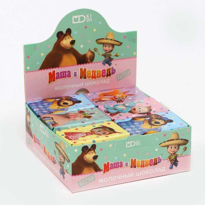 

Шоколад молочный "Маша и Медведь", 12 г