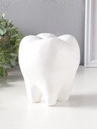 Копилка для денег «Зуб», гипс, белый, 13×14×19 см  (артикул 4877889)  большой выбор товаров оптом и в розницу по низким ценам с доставкой