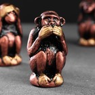 Фигура "Три мудрых обезьяны" набор под бронзу, 6,5х3см - Фото 5