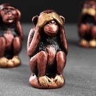 Фигура "Три мудрых обезьяны" набор под бронзу, 6,5х3см - Фото 6