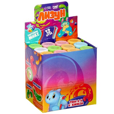 Лизун - слайм Funny toys «Колба», МИКС