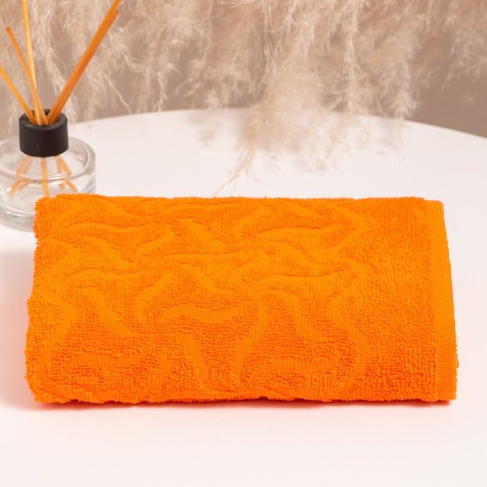 Полотенце махровое Радуга, 50х90см, цвет оранжевый, 305гр/м, хлопок - Фото 1