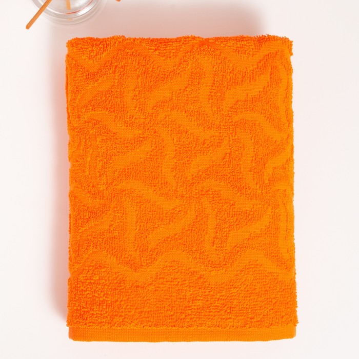 Полотенце махровое Радуга, 100х150см, цвет оранжевый, 295гр/м, хлопок - фото 1899772272