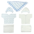 Комплект для новорожденного летний, 8 предметов, цвет голубой - Фото 2