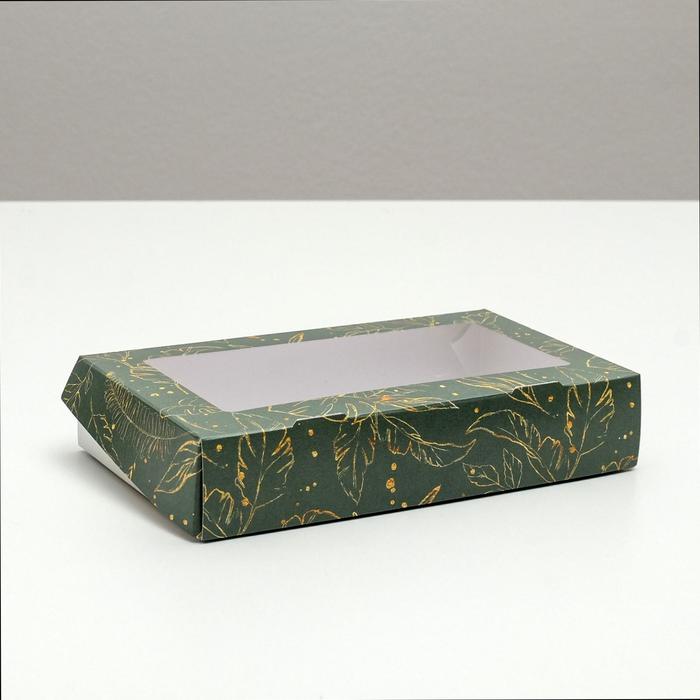Коробка кондитерская складная, упаковка «Nature», 20 х 12 х 4 см