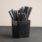 УЦЕНКА Набор столовых приборов 24 предмета на подставке «Мрамор чёрный», (1.2 мм) - Фото 3