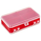 Коробочка для оснастки Helios двухсторонняя, 14 x 8 x 4 см, красная - Фото 2