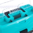 Ящик рыболовный Tackle Box трёхполочный NISUS, бирюзовый - фото 7626109
