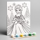 Картина по номерам для детей «Эльза», 21×15 см, Холодное сердце - Фото 2