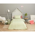 Детское постельное бельё Этель «Салатовая нежность» 1.5 сп, цвет зелёный, 143х215 см, 150х214 см, 50х70 см - фото 47609311