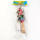 Деревянная музыкальная игрушка «Бубенцы радуга», 18 см - Фото 7