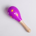 Деревянная музыкальная игрушка «Маракасы мини» 11,5 см, МИКС - Фото 1