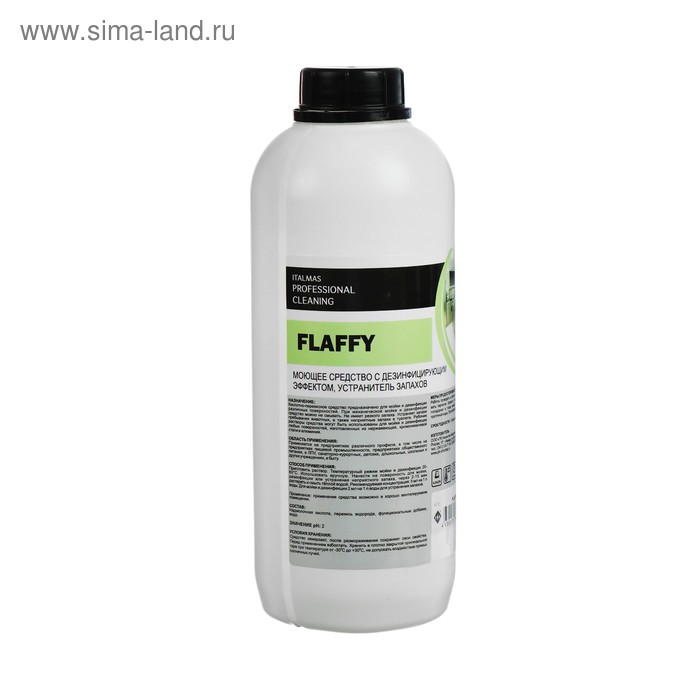Средство моющее с дезинфицирующим эффектом, устранитель запахов IPC Flaffy 1 л - Фото 1