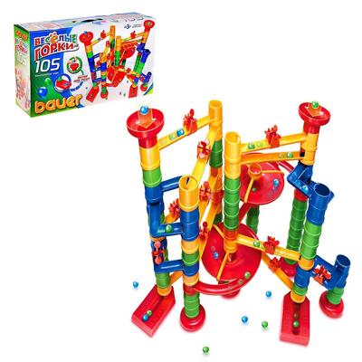Конструктор «Весёлые горки», 105 деталей