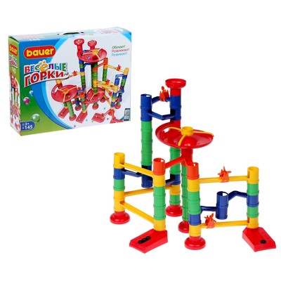 Конструктор «Весёлые горки», 145 деталей