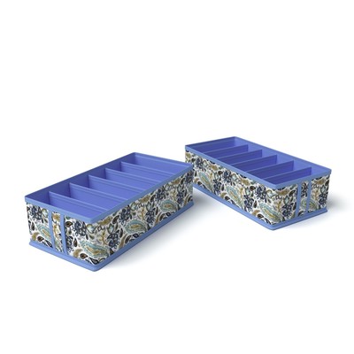 Кофр для нижнего белья и маек, на 6 ячеек, 35х16х10 см