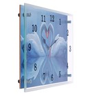 Часы - картина настенные интерьерные «Два белых лебедя», бесшумные, 25×35 см - Фото 2