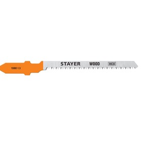 Пилки для лобзика STAYER 15992-1.3_z02, 2 шт., T101AO, по дереву, фигурный рез, шаг 1.4 мм