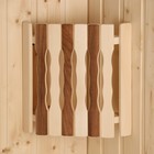 Абажур деревянный, угловой "Плоский Термо-5" 29,5х23х16 см - фото 299692630