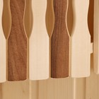 Абажур деревянный, угловой "Плоский Термо-5" 29,5х23х16 см - Фото 3