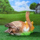Садовая фигура "Утка с утятами" 48х32х32см - фото 24724288