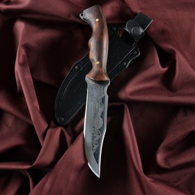 Нож кавказский, туристический "Восток" с ножнами, сталь - 40х13, рукоять - орех, 14 см