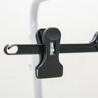 Вешалка для брюк и юбок с зажимами, 35×15 см, цвет чёрный - Фото 3