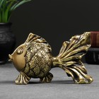 Фигура "Золотая рыбка" золото 14х6,5х8,5см - Фото 2