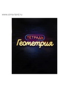 Предметная тетрадь по геометрии Calligrata «Неон», 48 листов, в клетку, со справочным материалом, обложка из мелованного картона - Фото 3