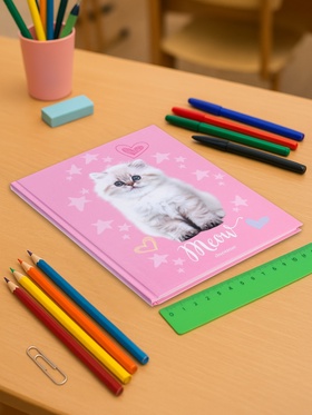 Дневник школьный для 5-11 классов, «Котик», твёрдая обложка 7БЦ, глянцевая ламинация, 48 листов (комплект 3 шт)