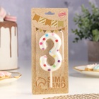 Свеча в торт на день рождения «Цифра 3 », 9 см - Фото 3