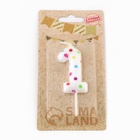 Свеча в торт на день рождения «Цифра 1», 5.5 см - Фото 3