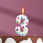 Свеча в торт на день рождения «‎Цветное конфетти»‎, цифра "3", 5.5 см - фото 6289007