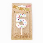 Свеча в торт на день рождения «Цифра 5», 5.5 см - Фото 3