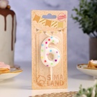 Свеча в торт на день рождения «Цифра 6», 5.5 см - Фото 3