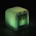 Часы - будильник Luazon LB-03, дата, температура, белый - Фото 6