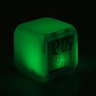 Часы - будильник Luazon LB-03, дата, температура, белый - Фото 7