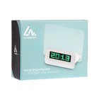 Часы - будильник Luazon LB-16 "Послание", с маркером, подсветка зеленого цвета, белый - фото 51446793