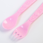 Набор для кормления: ложка и вилка «Для Принцессы», от 5 мес., розовый МИКС - Фото 5