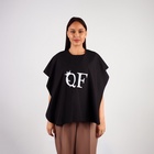 Пелерина парикмахерская, на завязках, чёрная - Фото 3