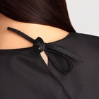 Пелерина парикмахерская, на завязках, чёрная - Фото 5