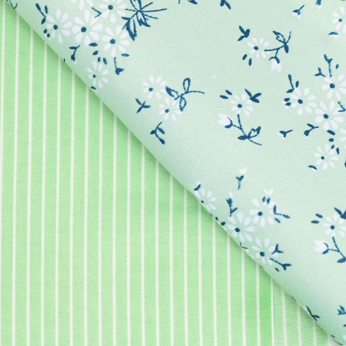 Набор ткани пэчворк «Зеленая лагуна», 50 х 50 см - Фото 1