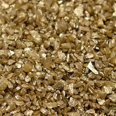 Грунт "Золотистый металлик"  декоративный песок кварцевый, 250 г фр.1-3 мм