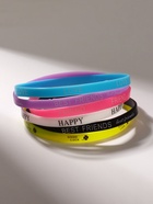 Браслеты силиконовые Forever young, набор 6 шт., цветные, d=5.5 см - фото 23522631