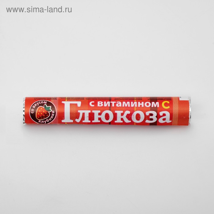 Глюкоза с витамином C «Витамир», с натуральными плодовыми порошками, клубника, 18 таблеток - Фото 1