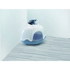 

Туалет закрытый Imac Ginger для кошек, угловой, 50 х 40 х 40 см, пепельно-синий