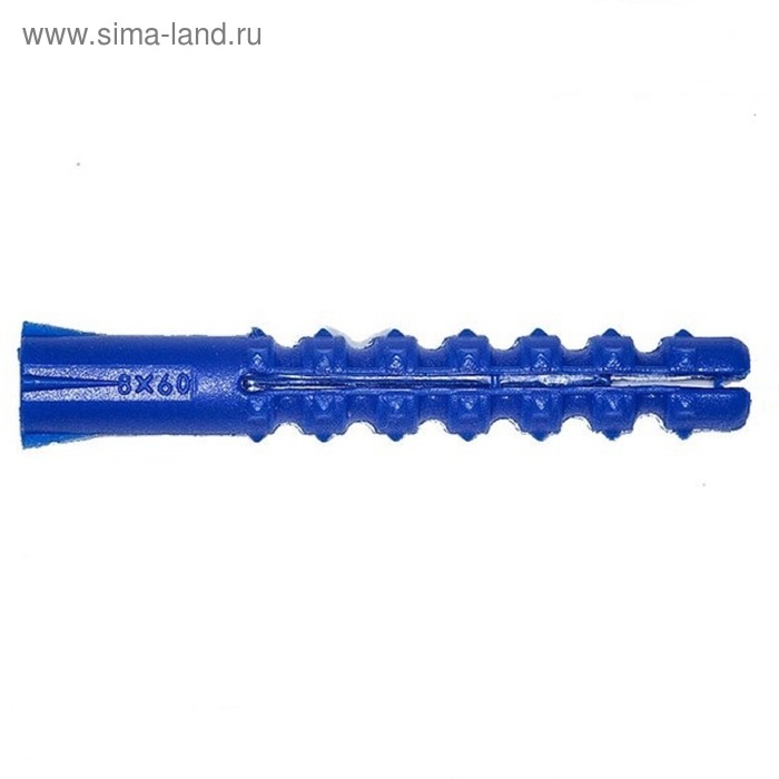 Дюбель Steelrex, тип K, распорный, с шипами, полипропиленовый, 6х40 мм, 1000 шт