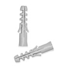 Дюбель Steelrex, тип S, распорный, полипропиленовый, 8×30 мм, 1000 шт. - Фото 2