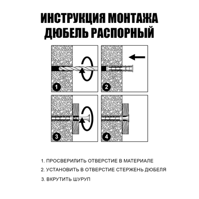 Дюбель Steelrex, тип N, распорный, нейлоновый, 8×40 мм, 1000 шт.