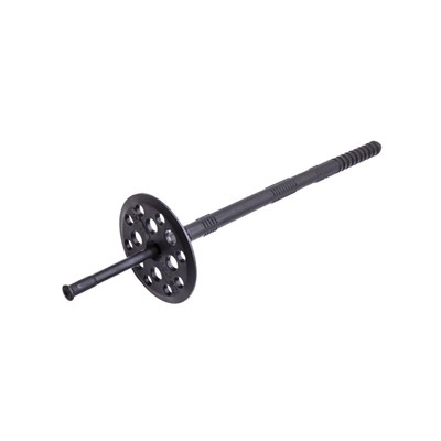 Дюбель Steelrex, для утеплителя, с пластиковым гвоздем, 10×220 мм, черный, 400 шт.